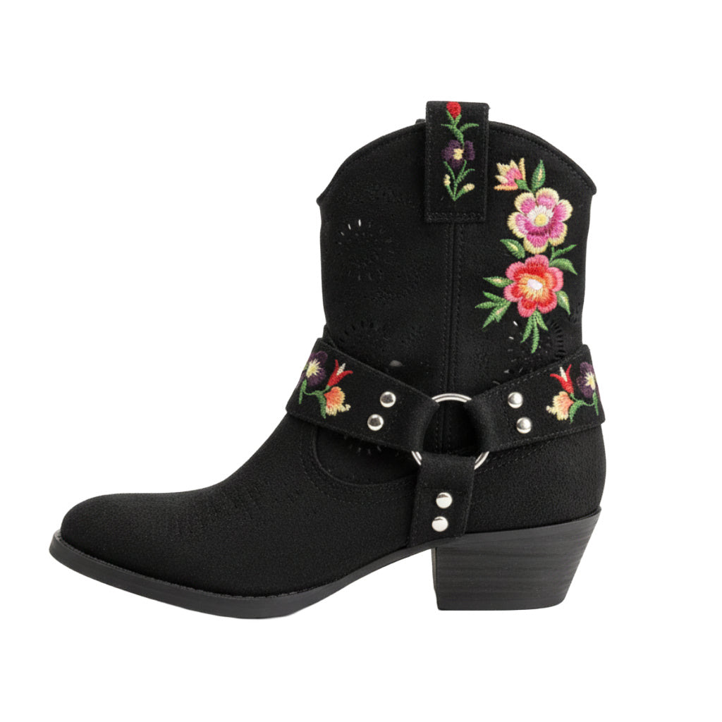 Botin primavera sobre fondo blanco, vista trasera para mujer Angara Moda