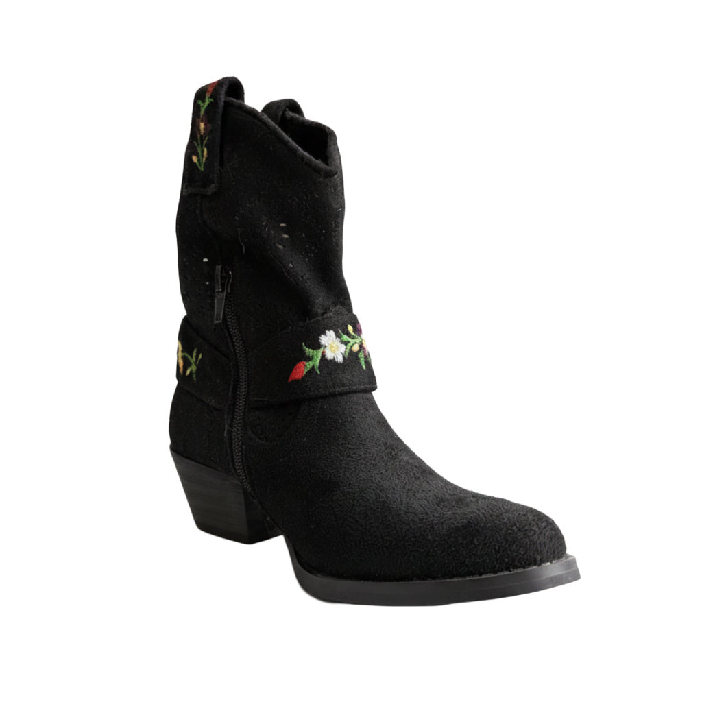 Botin primavera sobre fondo blanco, vista lateral para mujer Angara Moda