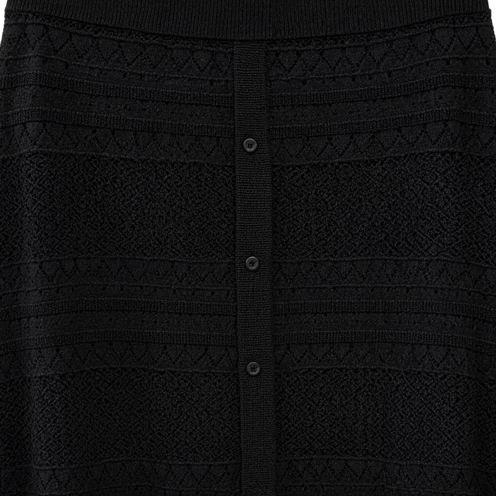 Detalle del tejido de Falda midi Viena para mujer Angara Moda