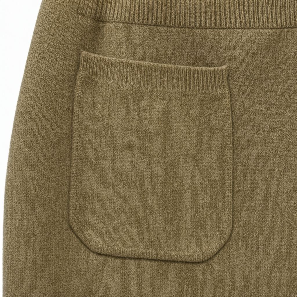 Detalle del tejido de Falda carlota para mujer Angara Moda