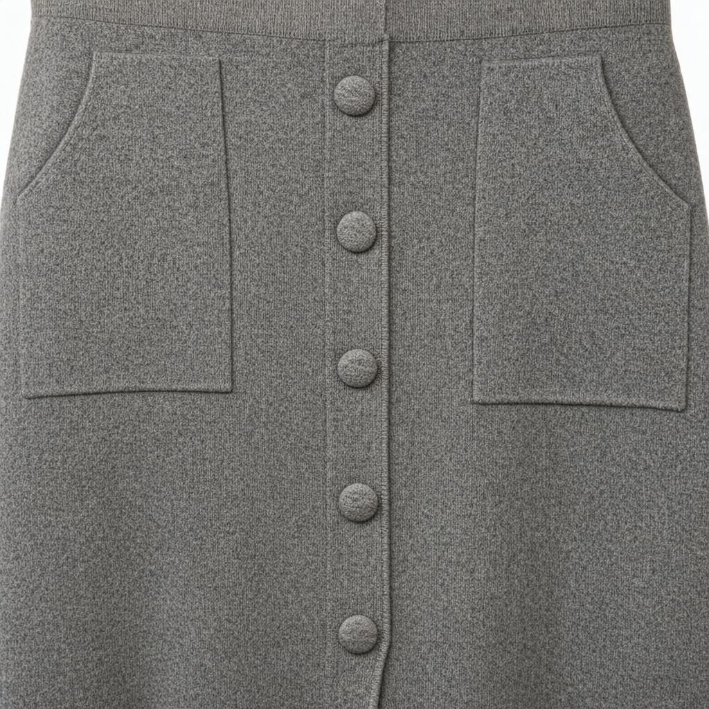 Detalle del tejido de Falda corta bibi para mujer Angara Moda