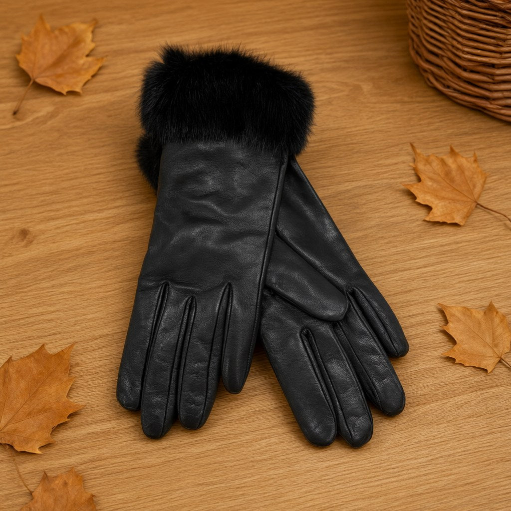 Guantes Anesu sobre una superficie para mujer Angara Moda