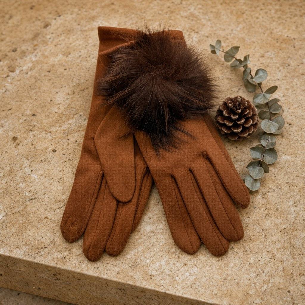 Guantes Nkiru sobre una superficie para mujer Angara Moda