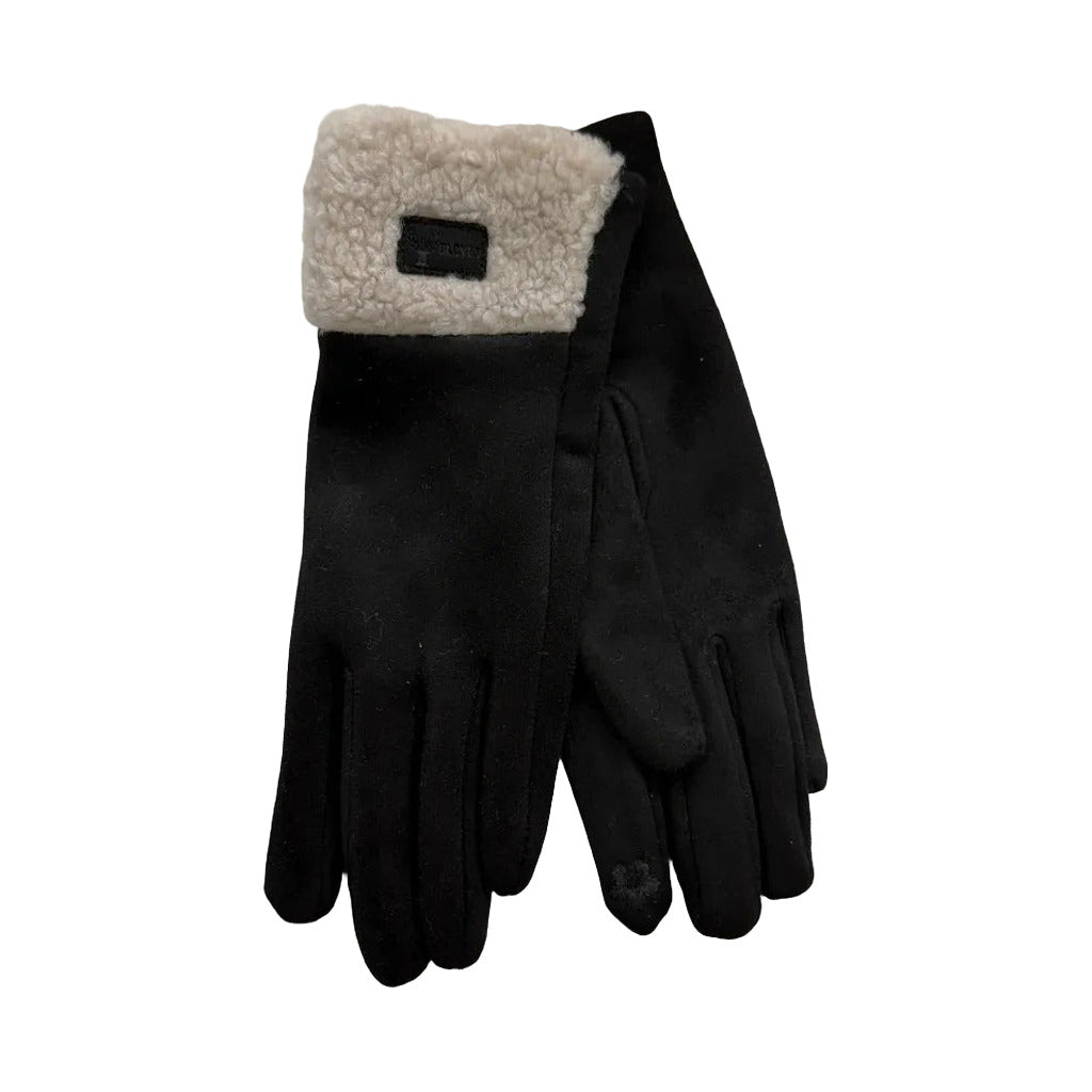 Guantes tola en color Negro sobre fondo blanco para mujer Angara Moda