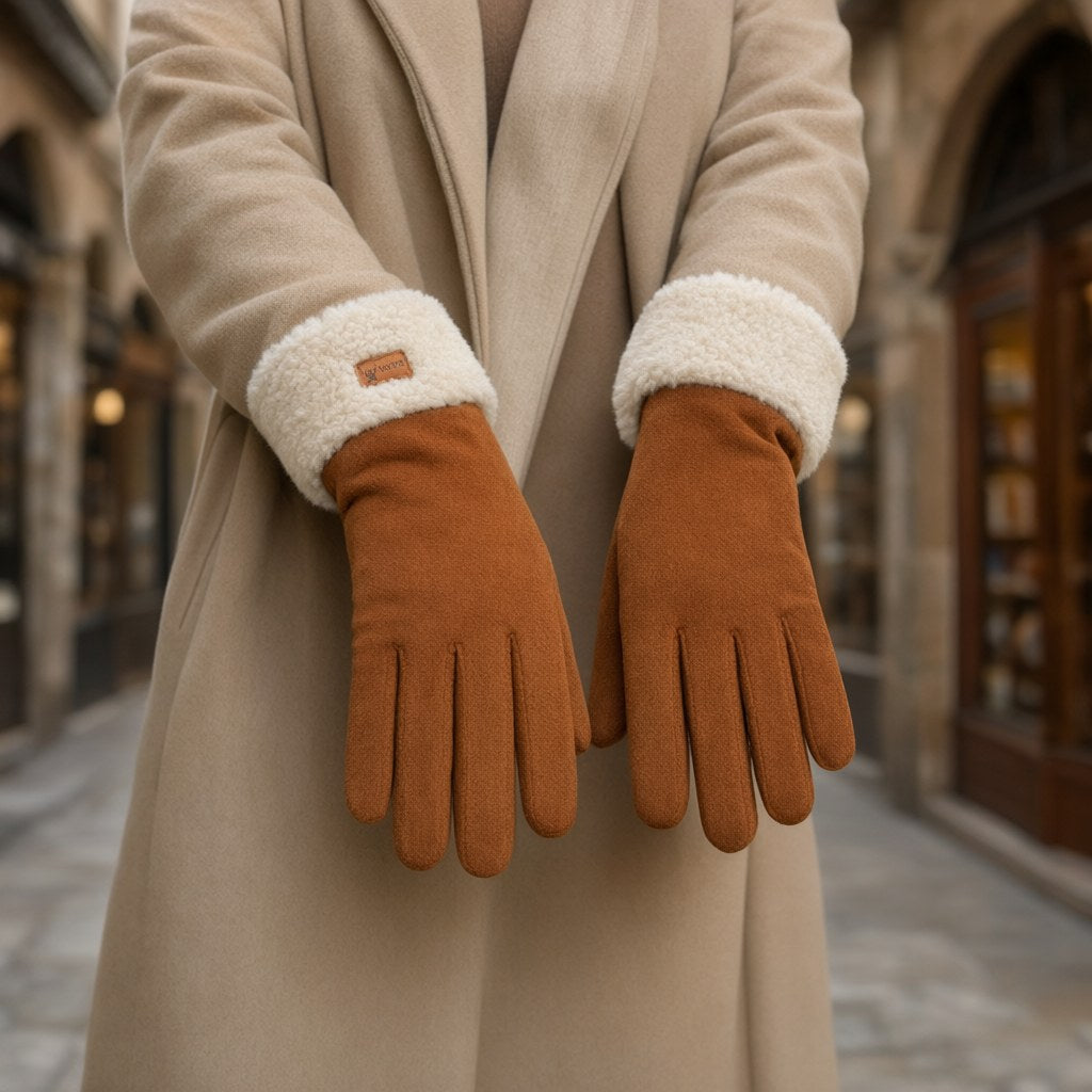 Guantes tola con una modelo para mujer Angara Moda