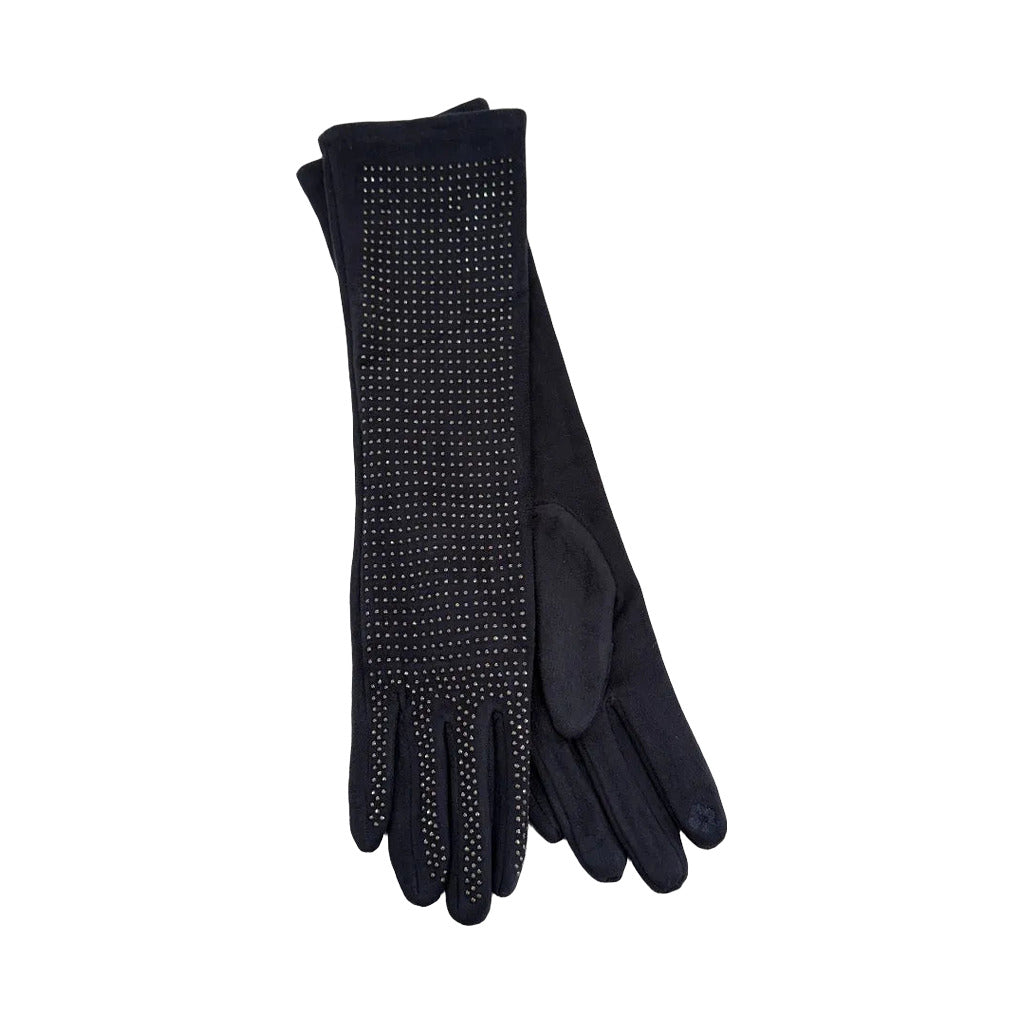 Guantes Temi en color Azul marino sobre fondo blanco para mujer Angara Moda