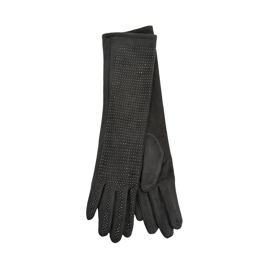 Guantes Temi en color Gris oscuro sobre fondo blanco para mujer Angara Moda