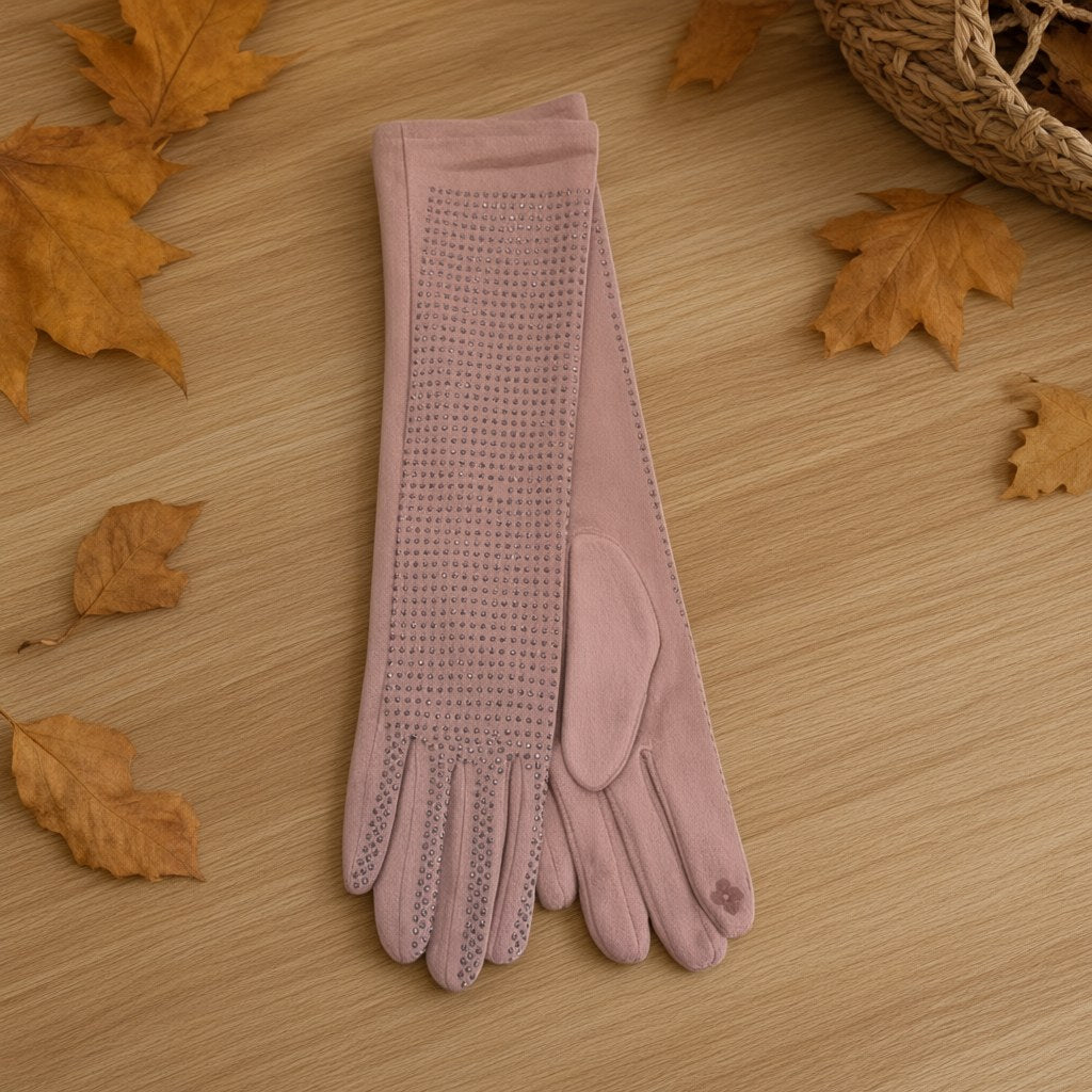 Guantes Temi sobre una superficie para mujer Angara Moda
