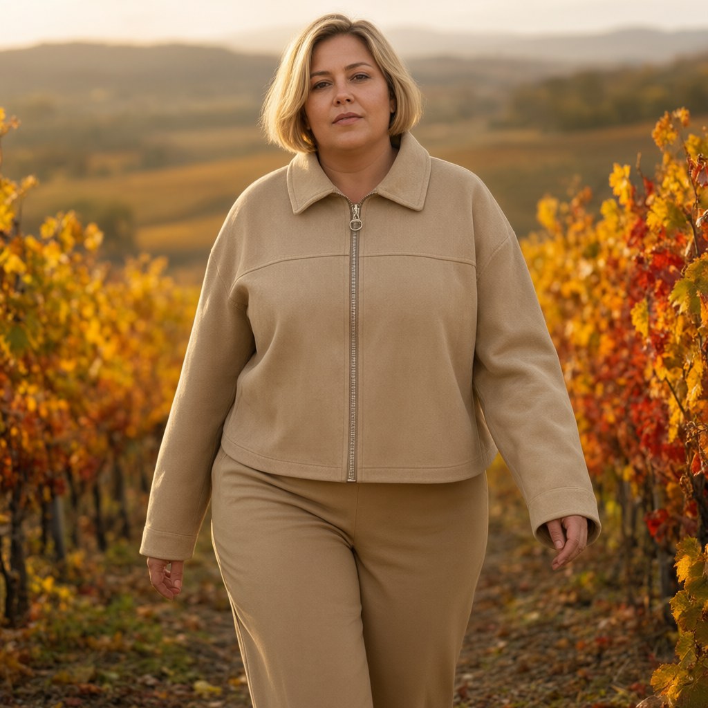 Chaqueta severine con una modelo para mujer Angara Moda