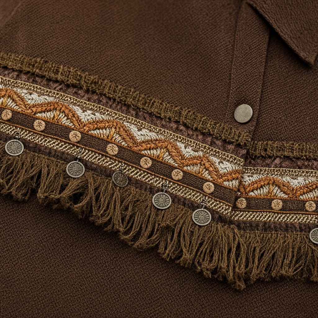 Detalle del tejido de Abrigo Michele para mujer Angara Moda
