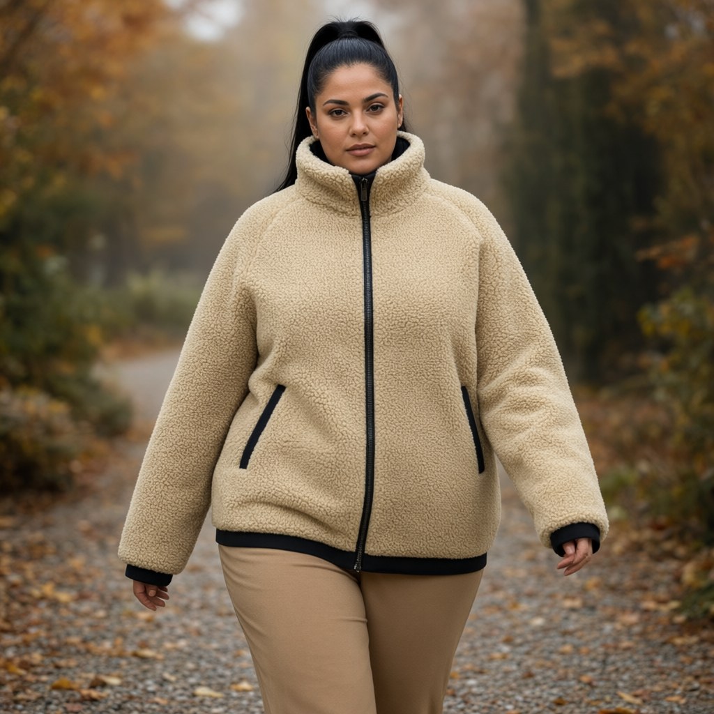 Abrigo Laurence con una modelo para mujer Angara Moda