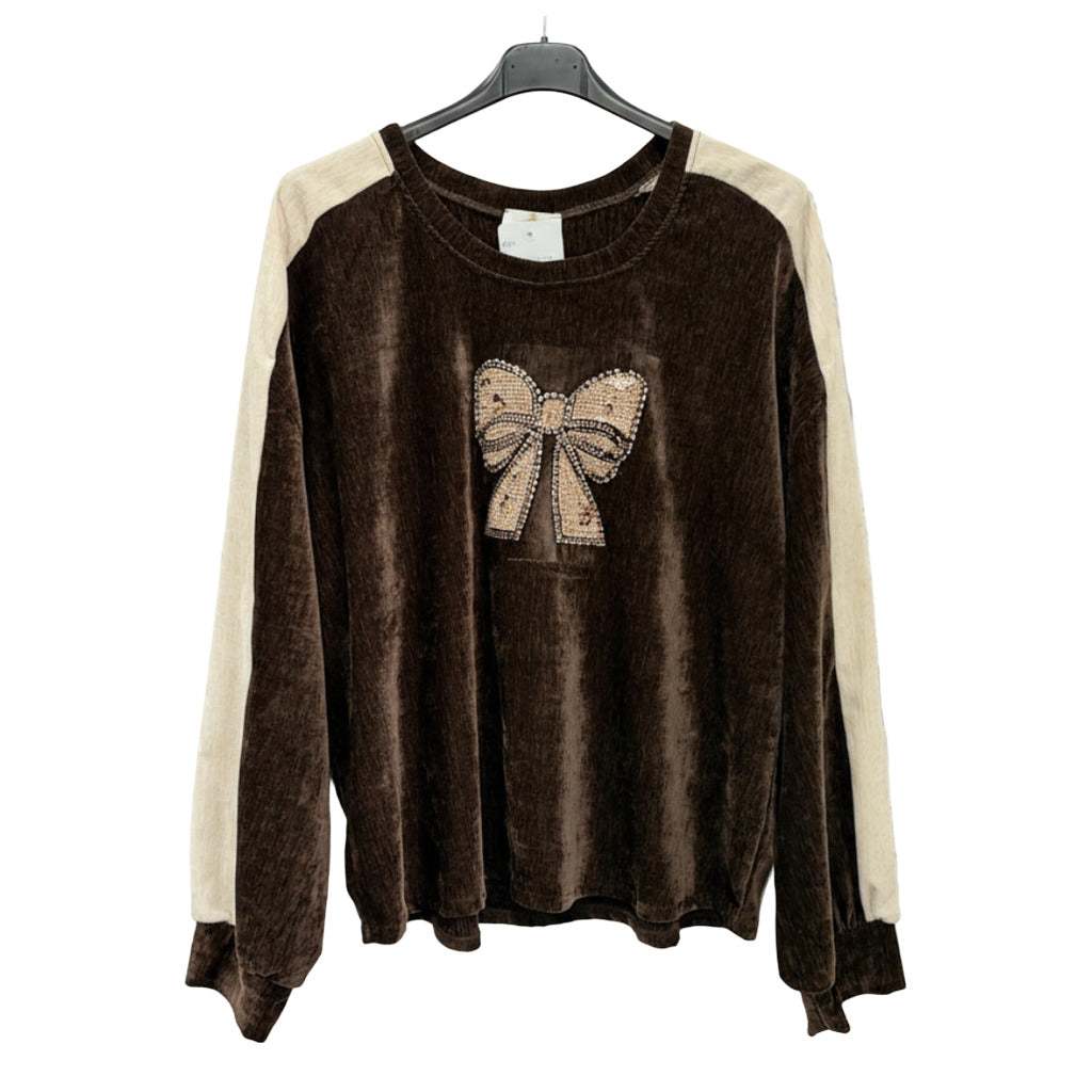 Sudadera granada sobre fondo blanco para mujer Angara Moda