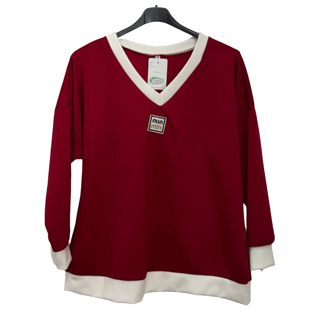 Chandal rosa en color Rojo sobre fondo blanco para mujer Angara Moda