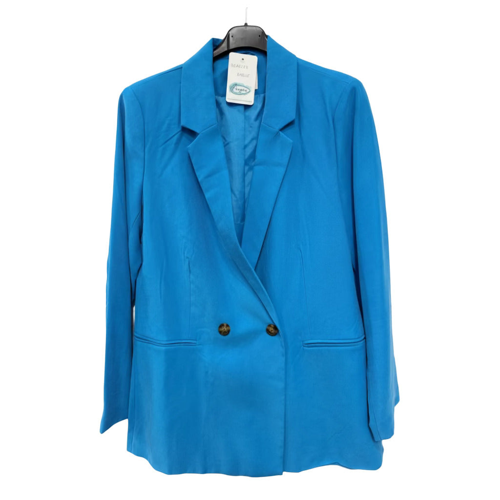 Blazer Amelie en color Azul sobre fondo blanco para mujer Angara Moda