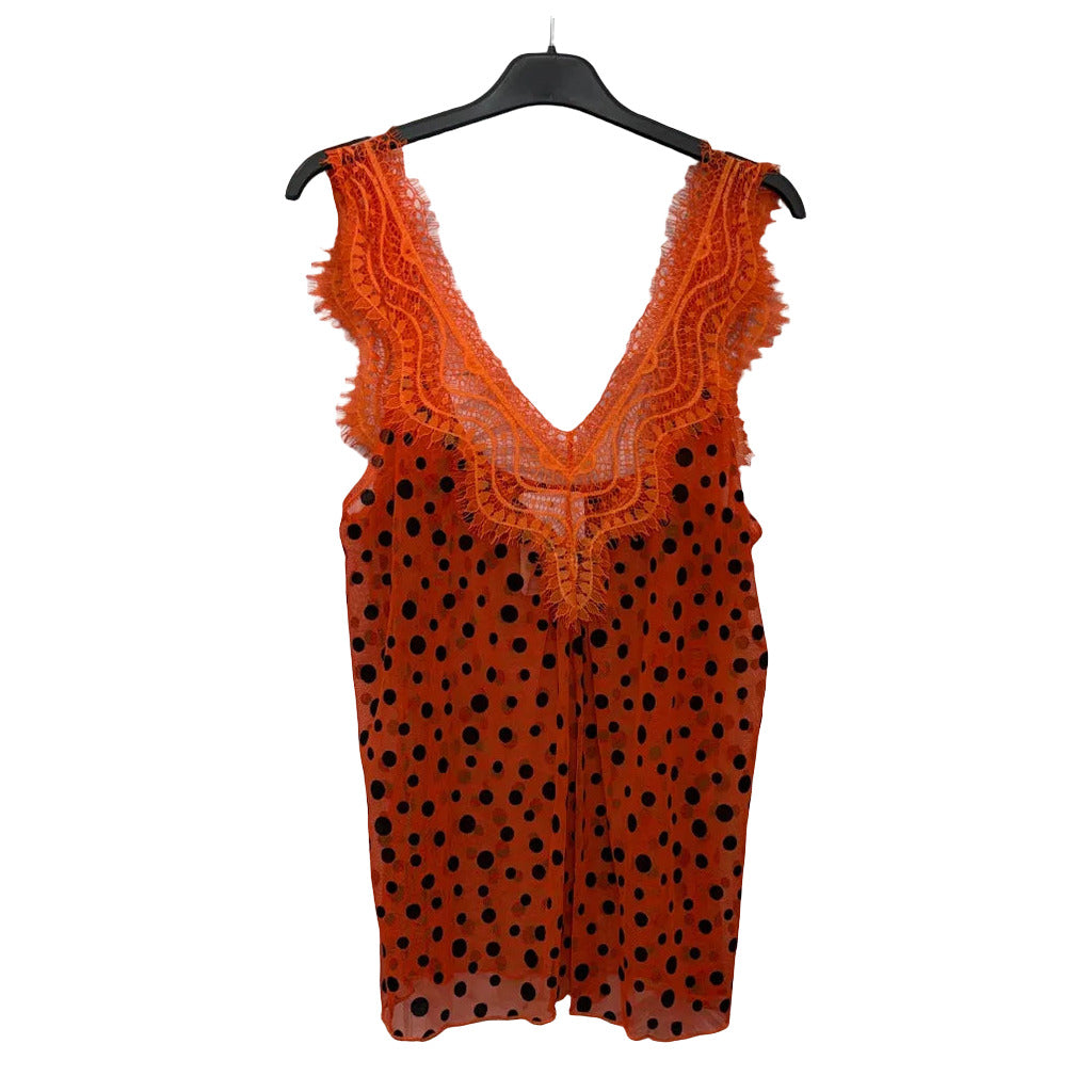 Lencera Jennifer en color Naranja sobre fondo blanco para mujer Angara Moda