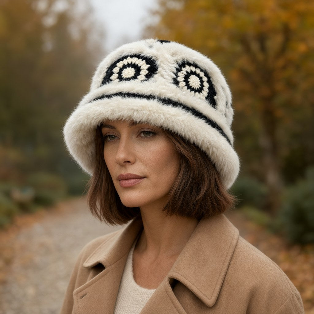 Gorro sidonie con una modelo para mujer Angara Moda