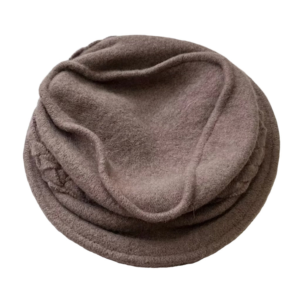 Gorro wendy en color Topo sobre fondo blanco para mujer Angara Moda
