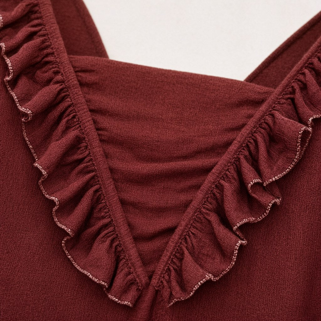 Detalle del tejido de Blusa Zafiro para mujer Angara Moda