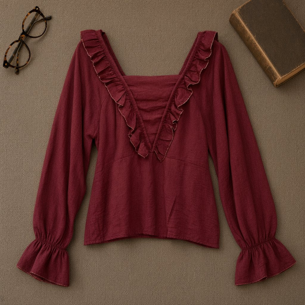 Blusa Zafiro desde arriba para mujer Angara Moda