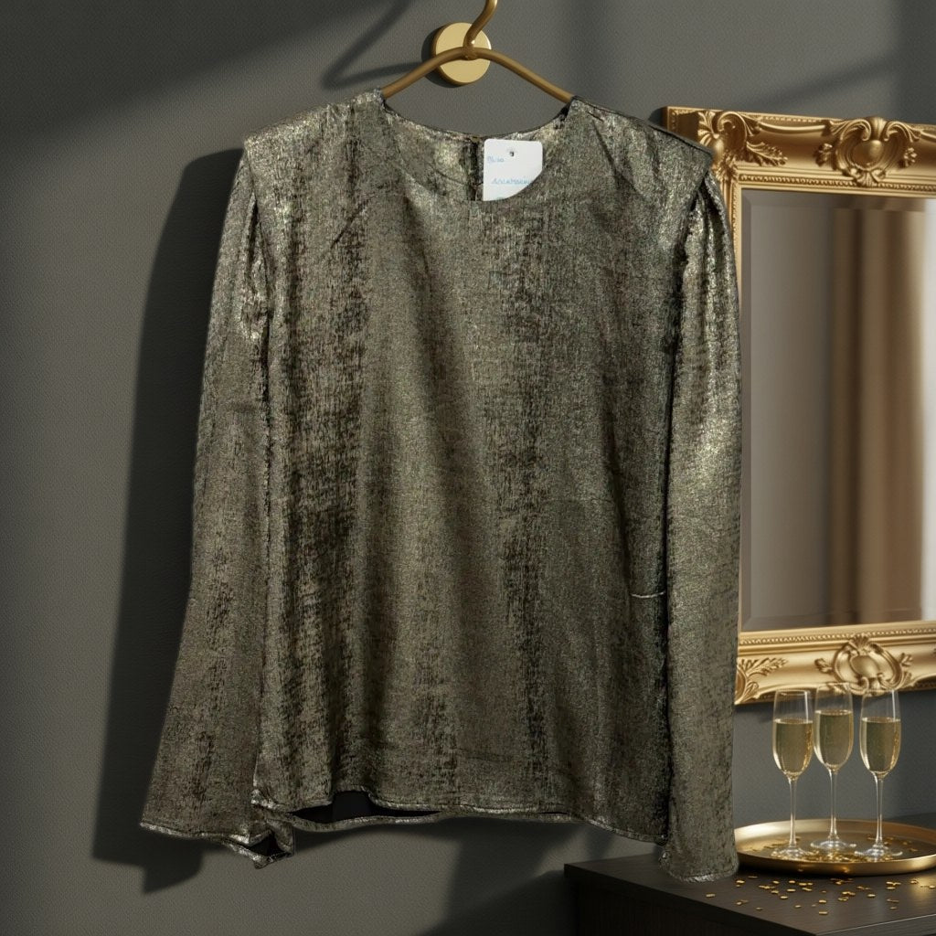Blusa aguamarina colgada en un ambiente para mujer Angara Moda