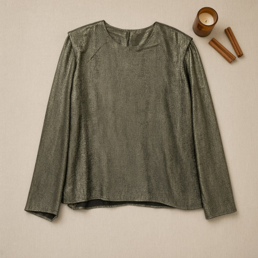 Blusa aguamarina desde arriba para mujer Angara Moda