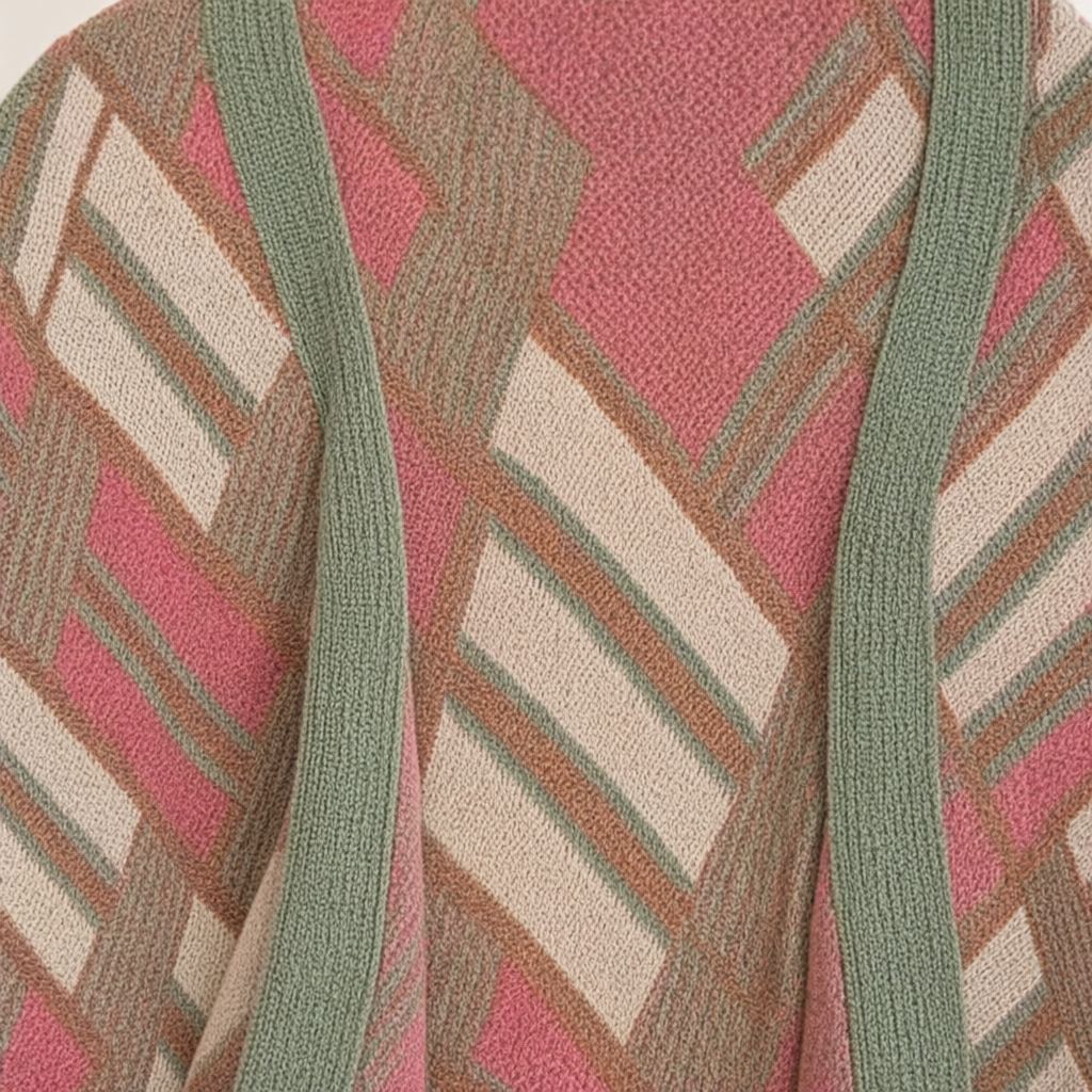 Detalle del tejido de Chaleco caracal para mujer Angara Moda