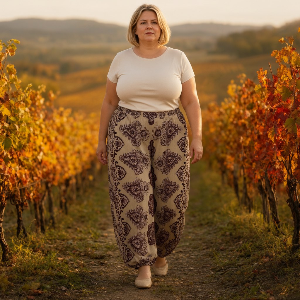 Pantalon carola con una modelo para mujer Angara Moda