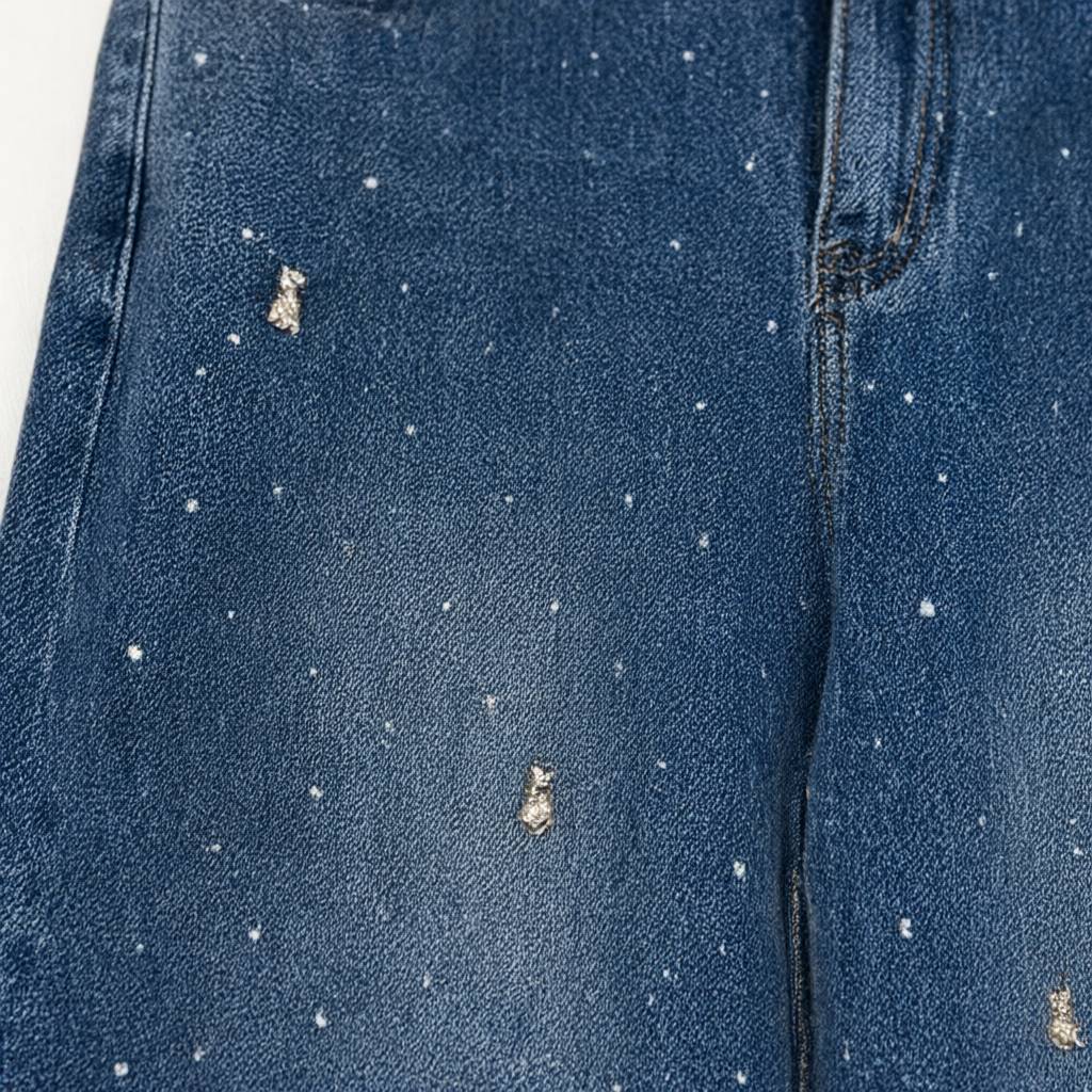 Detalle del tejido de Pantalon vaquero Lucena para mujer Angara Moda