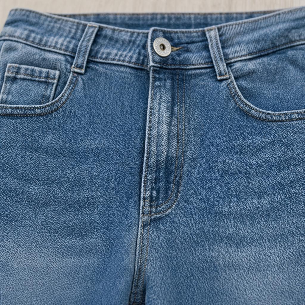 Detalle del tejido de Pantalon vaquero Cazorla para mujer Angara Moda