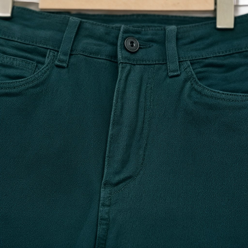 Detalle del tejido de Pantalon Casares para mujer Angara Moda