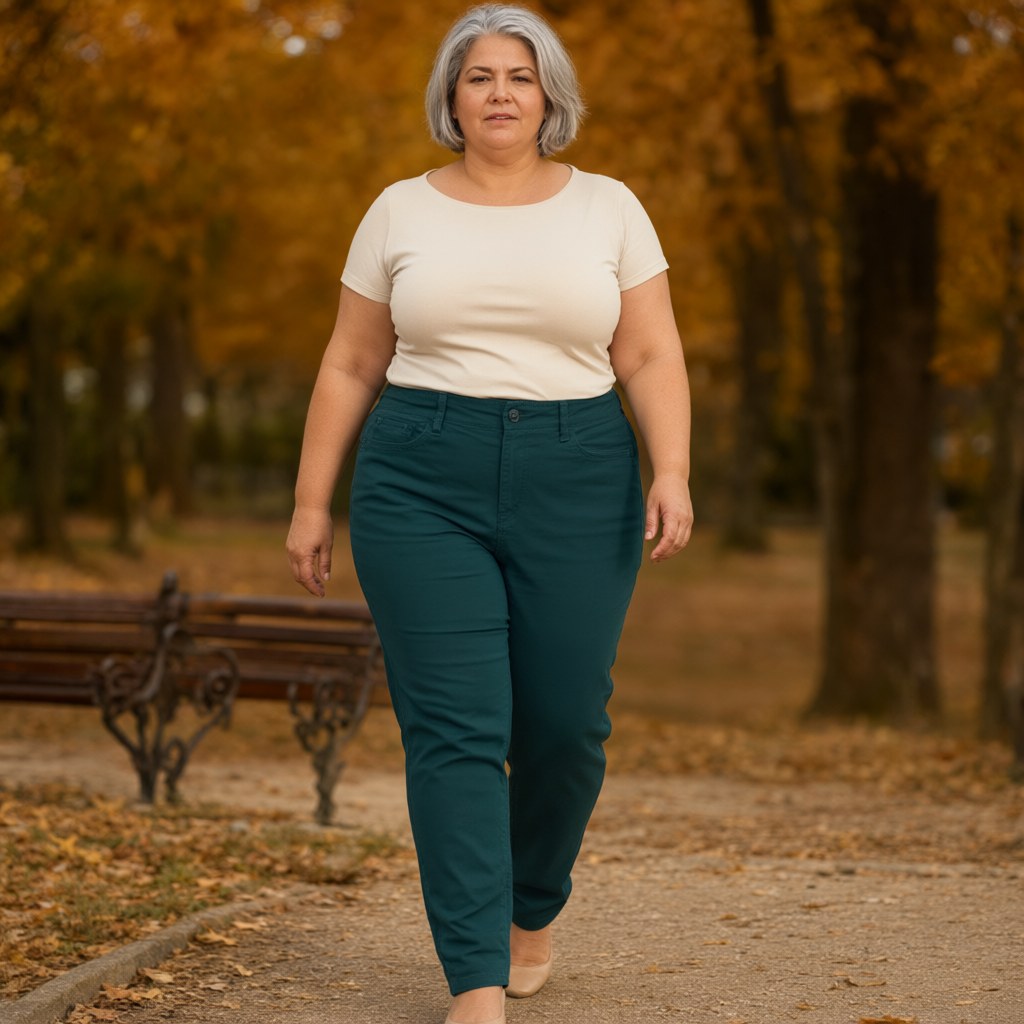 Pantalon Casares con una modelo para mujer Angara Moda