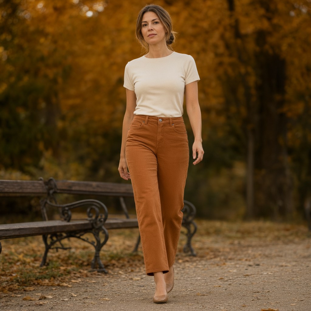 Pantalon Aznalcazar con una modelo para mujer Angara Moda