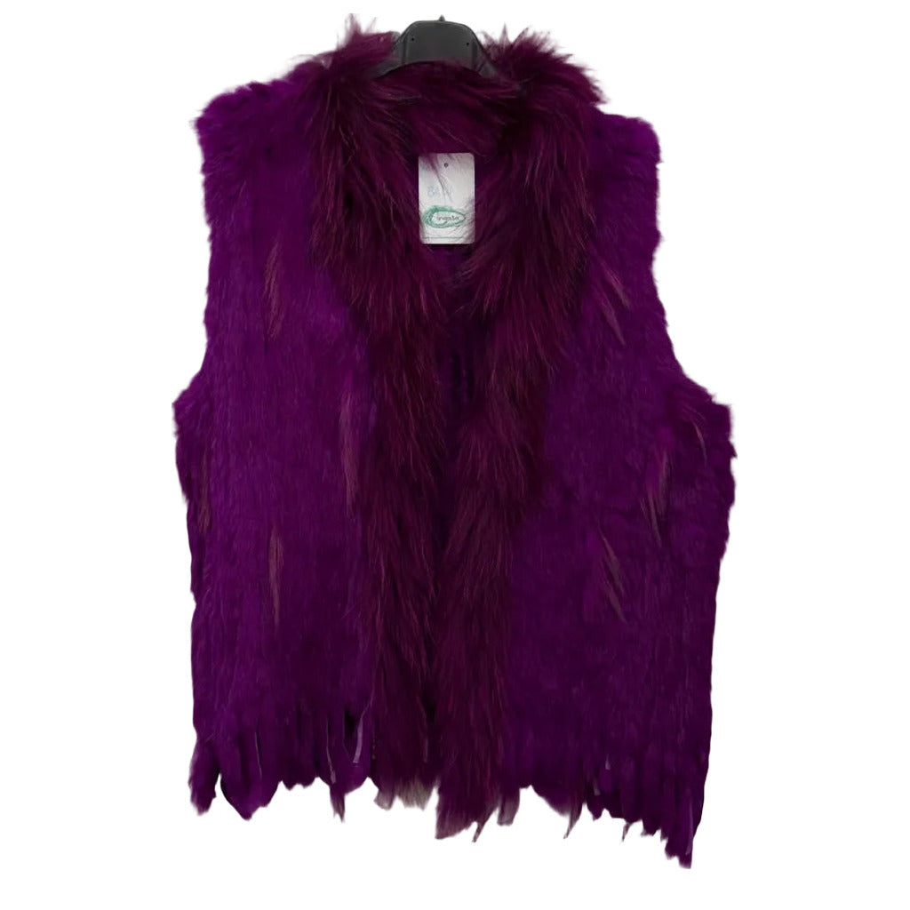 Chaleco balu en color Violeta sobre fondo blanco para mujer Angara Moda