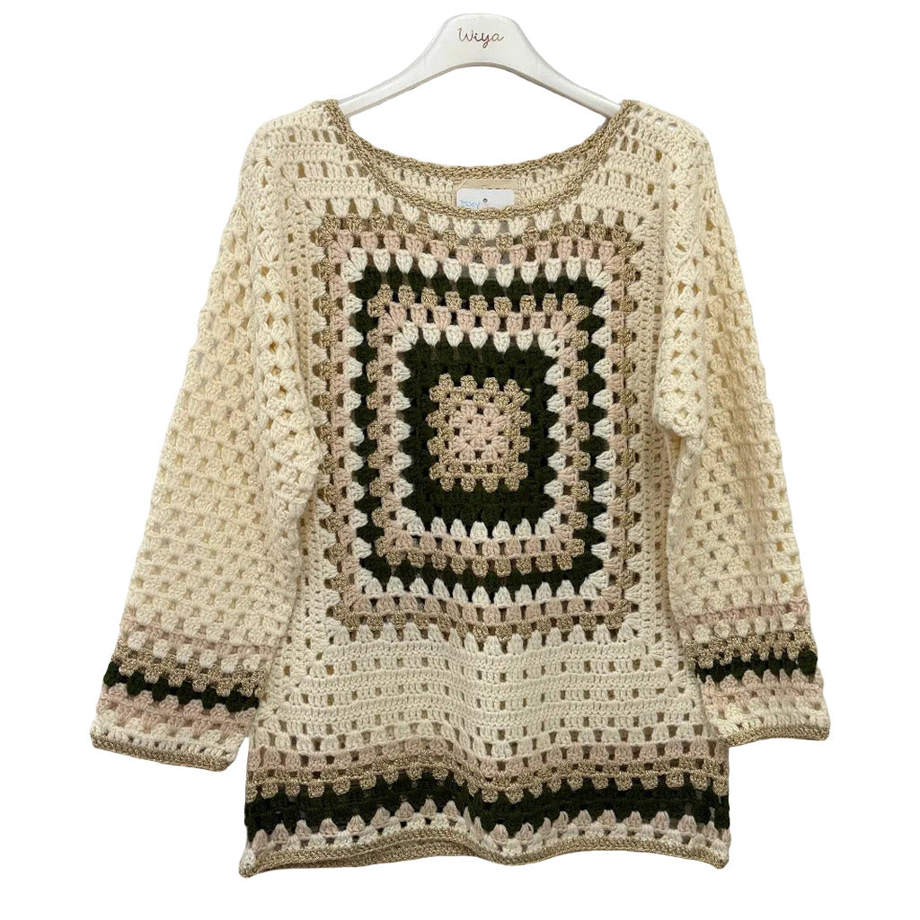 Jersey Tero en color Verde sobre fondo blanco para mujer Angara Moda