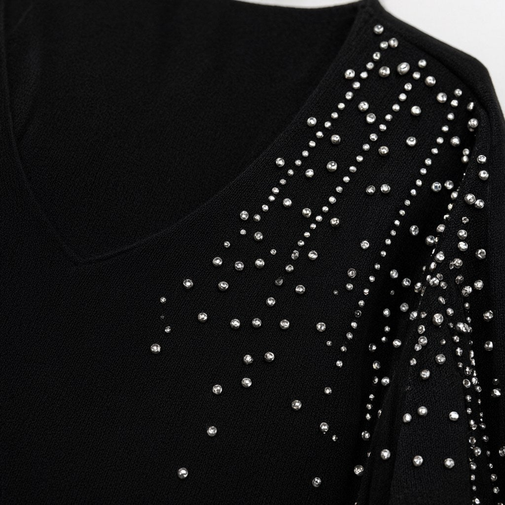 Detalle del tejido de Jersey Urraca para mujer Angara Moda