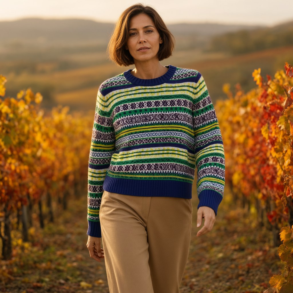 Jersey Anu con una modelo para mujer Angara Moda