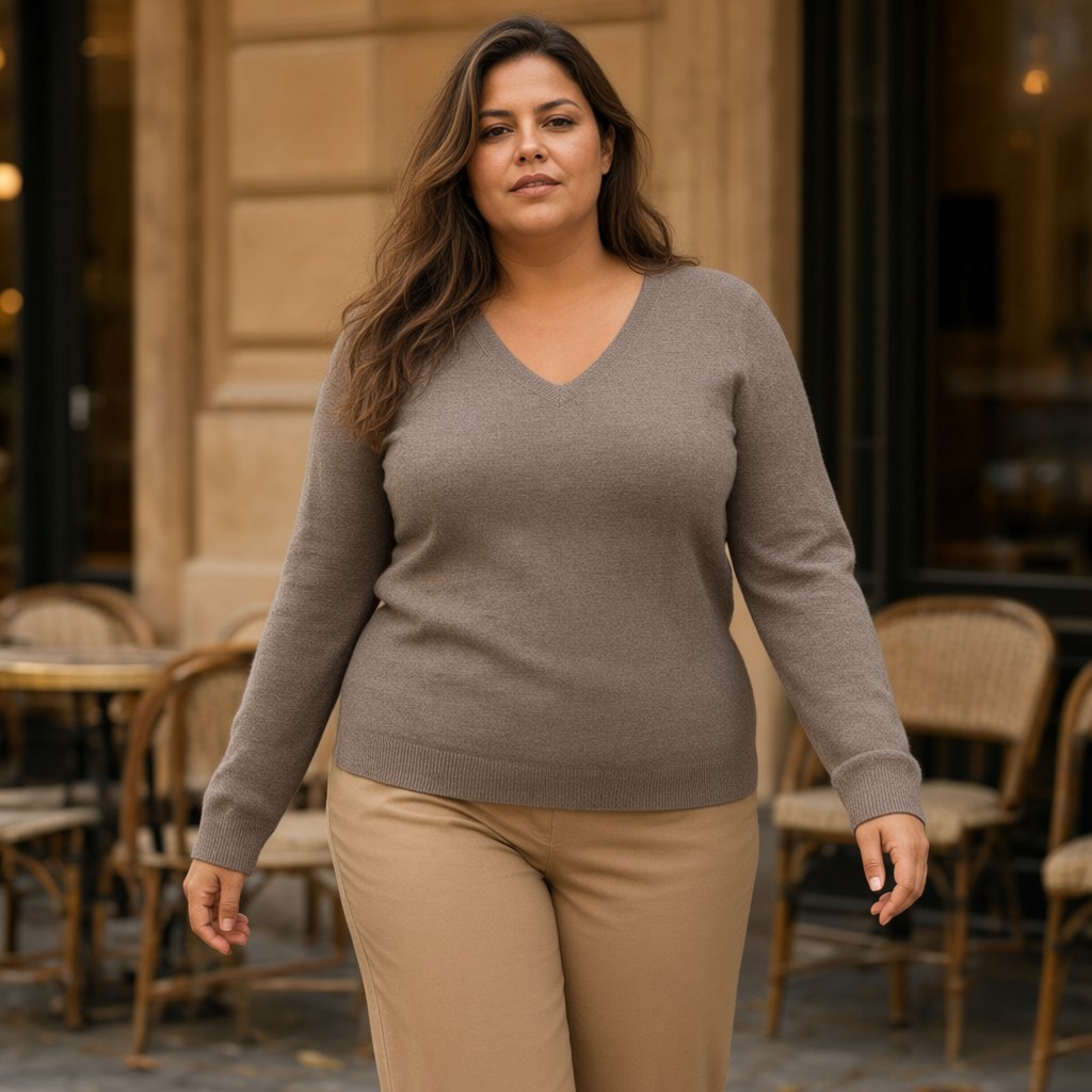 Jersey Tordo con una modelo para mujer Angara Moda