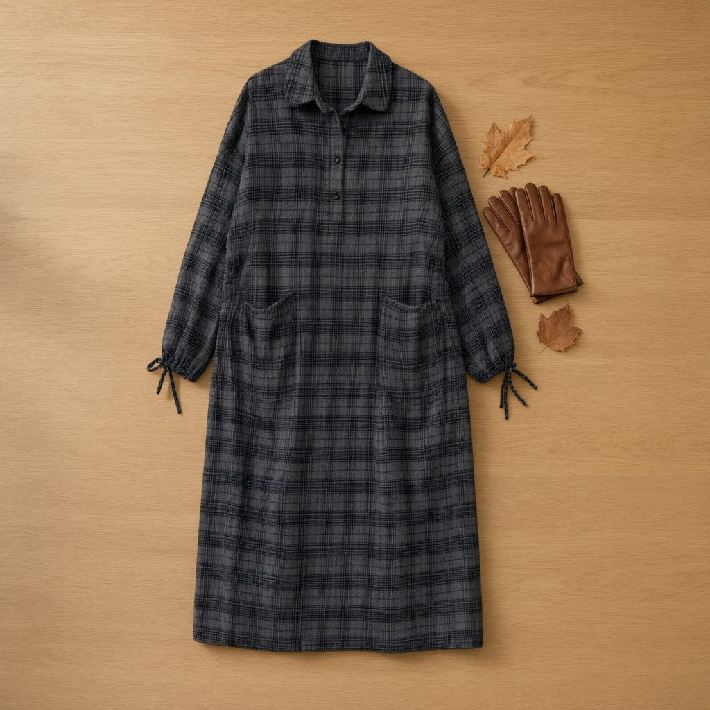 Vestido largo aki desde arriba para mujer Angara Moda