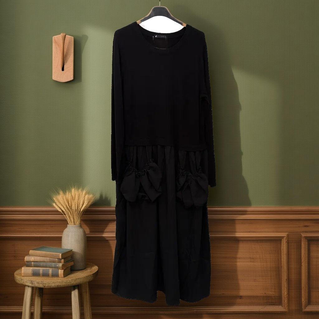 Vestido midi Ava colgada en un ambiente para mujer Angara Moda