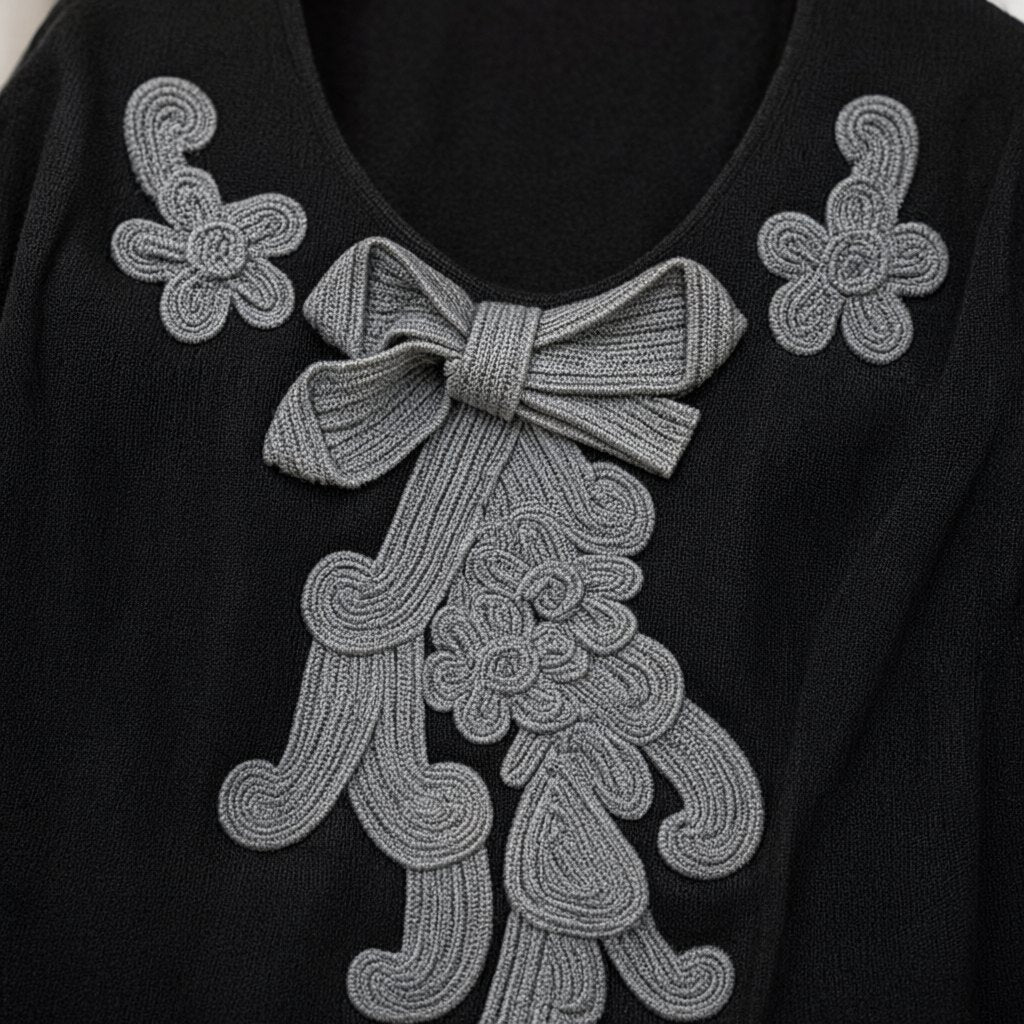 Detalle del tejido de Vestido corto eda para mujer Angara Moda