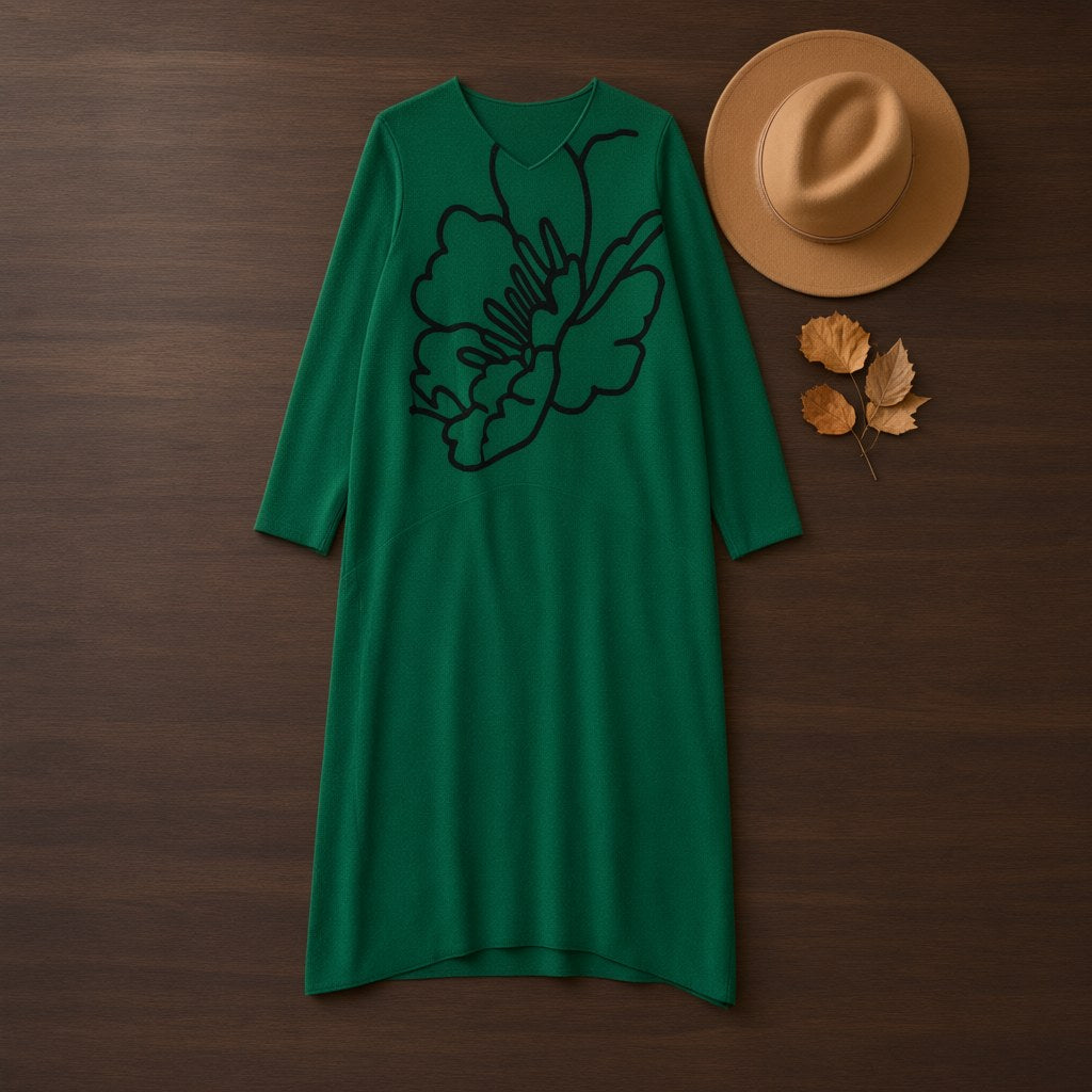 Vestido midi eva desde arriba para mujer Angara Moda