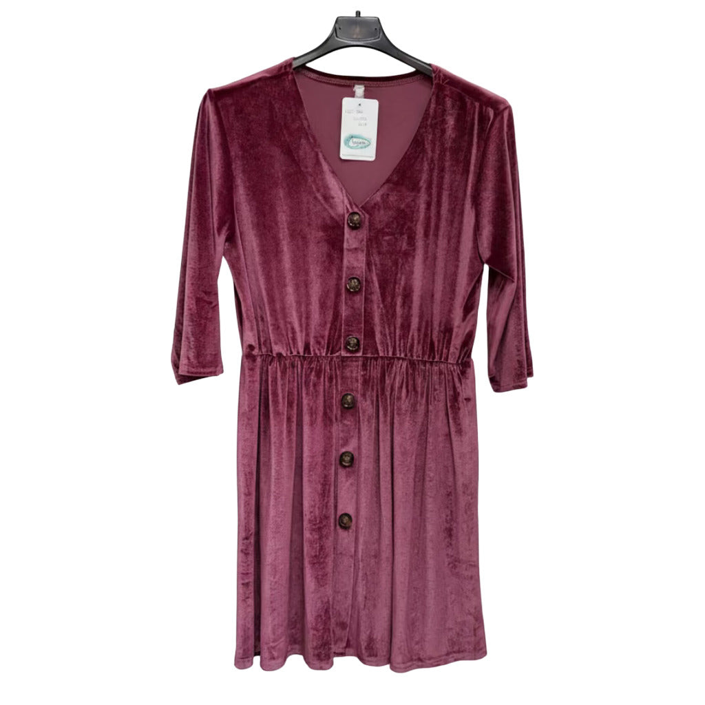 Vestido corto Gia sobre fondo blanco para mujer Angara Moda
