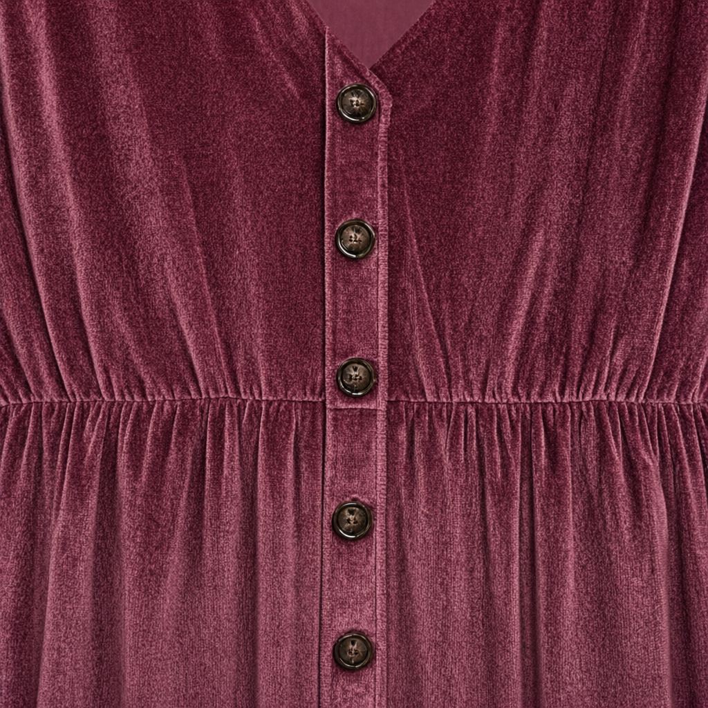 Detalle del tejido de Vestido corto Gia para mujer Angara Moda