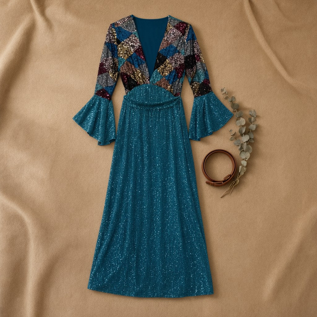 Vestido largo Iri desde arriba para mujer Angara Moda