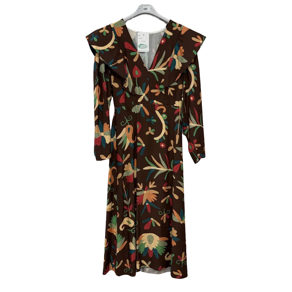 Vestido largo mira sobre fondo blanco para mujer Angara Moda