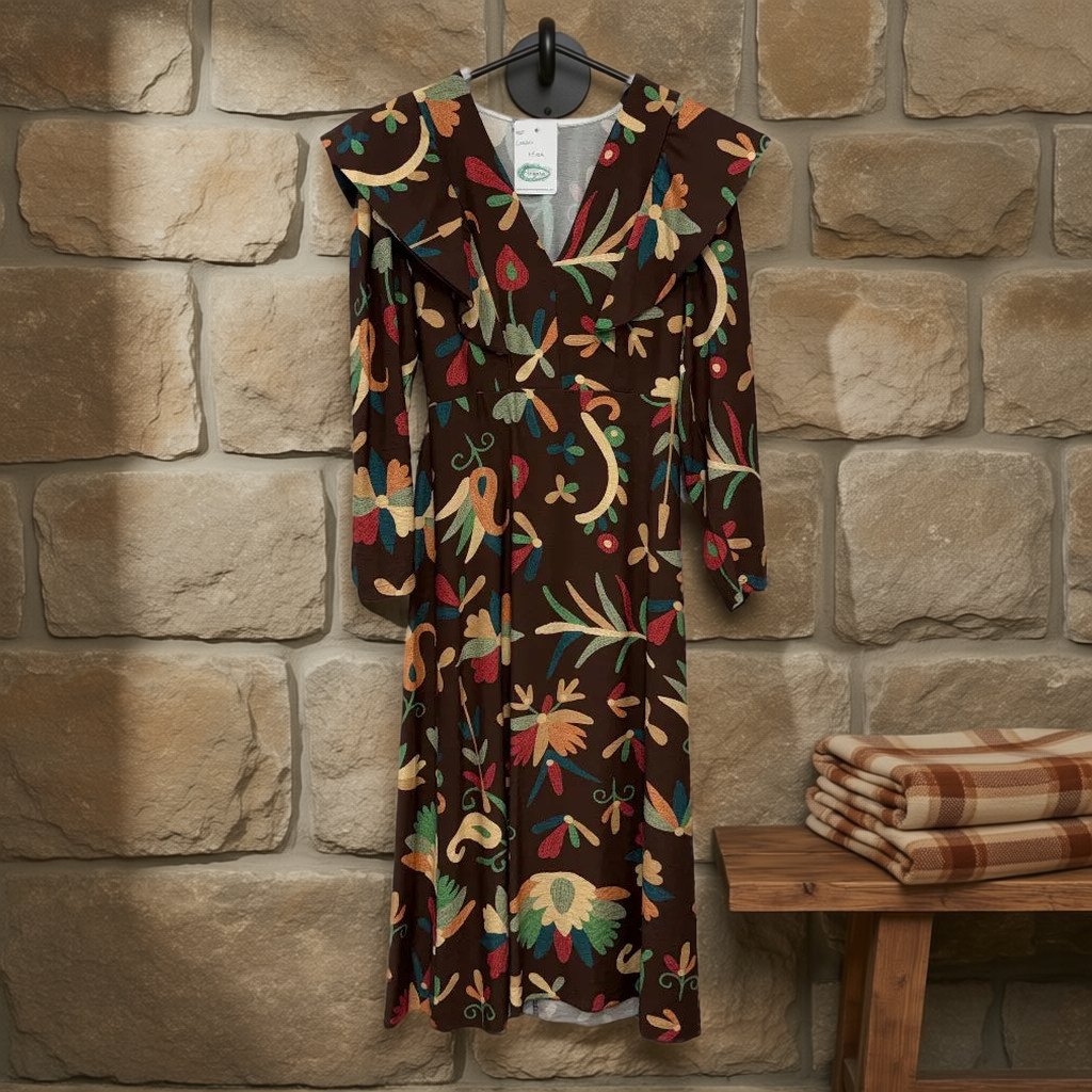 Vestido largo mira colgada en un ambiente para mujer Angara Moda