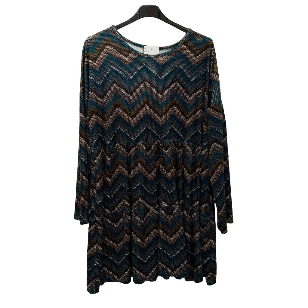 Vestido corto nala en color Azul pato sobre fondo blanco para mujer Angara Moda