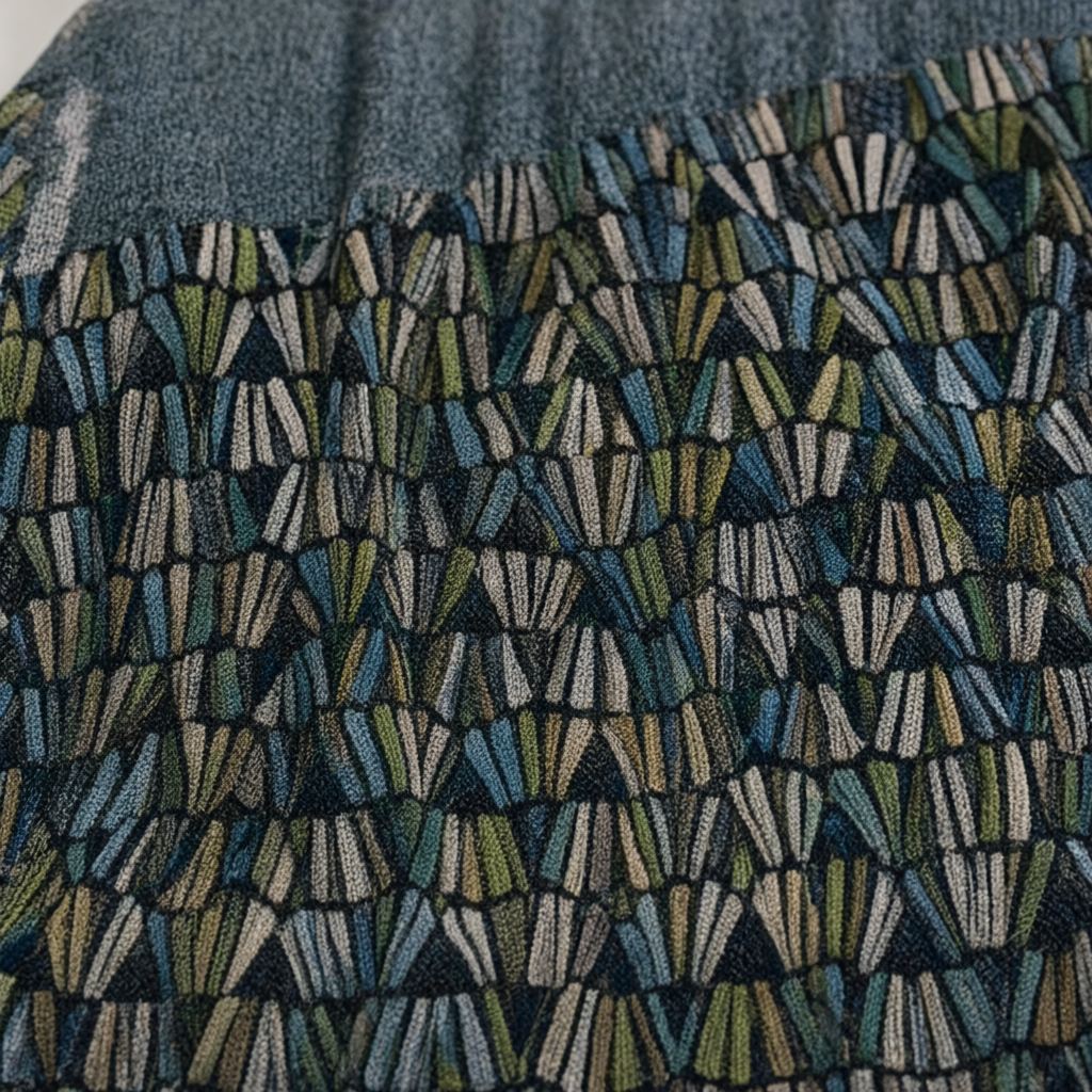 Detalle del tejido de Vestido midi Ria para mujer Angara Moda