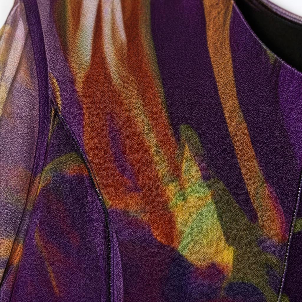 Detalle del tejido de Vestido corto Yuna para mujer Angara Moda