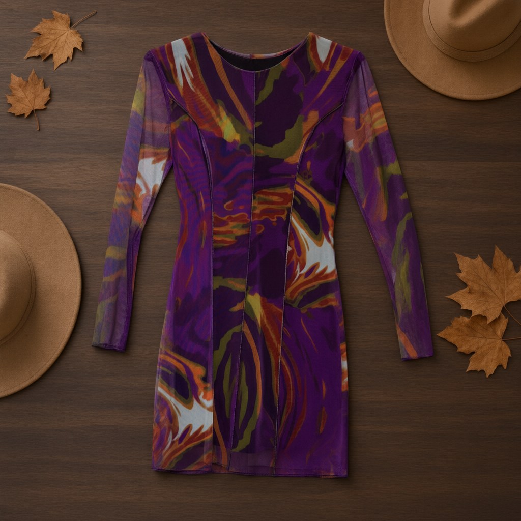 Vestido corto Yuna desde arriba para mujer Angara Moda